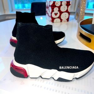 Womens Balenciaga Sock Sneaker clear pink sole